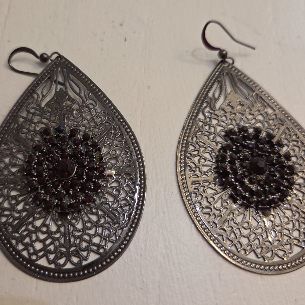 Elegant Silver Filigree Earrings